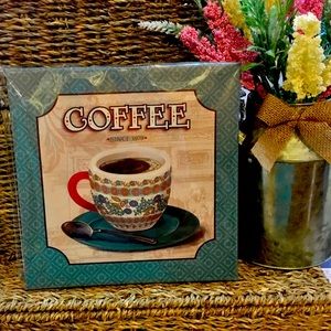 Vintage Style Coffee Canvas Wall Art Decor